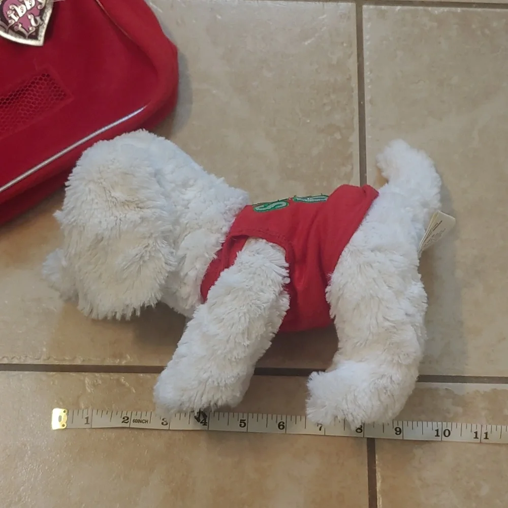 2006 Club Libby Lu Pooch Parlor Stuffed Dog With Carrier
